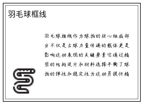 羽毛球框线